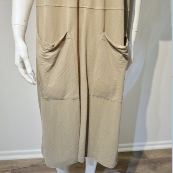 Khaki Twill Maxi Sacque Dress - Picture 5 of 7